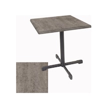 Halley Kare Masa 60x60 Cm - Werzalit, Wermodin Ve Allzalit Tabla - Kahve Oxid Çok Renkli