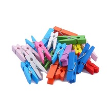 Novahub Çok Renkli Küçük Boyutlu Mini Ahşap Klipler Düğün Parti Ahşap Ataş Renkli Kliple Fotoğraf Klipleri Çarşaflar İçin Çerçeve 56879765