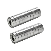 Dünya Magnet 20 Adet 608zz Rulman - Metal Mühürlü Çok Amaçlı Bilye Rulman - 8x22x7 Ölçülerinde Standart