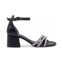 Berk Taşlı Alçak Topuklu Abiye Cilt Siyah