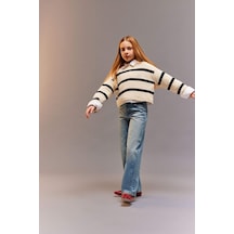 DeFacto Kız Çocuk Wide Leg Geniş Paça Jean Pantolon D9157A825SPNM28 Mavi