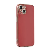Apple iPhone Uyumlu 14 Kılıf Volet Silikon - Kırmızı Bz8683140429874
