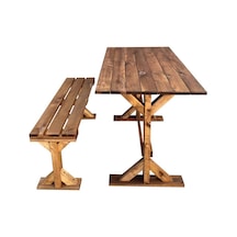 Weblonya Bahçe Masası Mutfak Yemek Masası 5141 (530024024) Koyu kahverengi