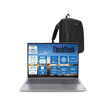 Lenovo ThinkBook 16 G6 IRL 21KH00SXTRH13 i5-13420H 40 GB 512 GB SSD 16" W11H Dizüstü Bilgisayar + Zetta Çanta