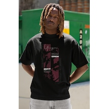 Eren Yeager Zeke Beast Titan Roque Titan Baskılı Unisex Oversize Siyah