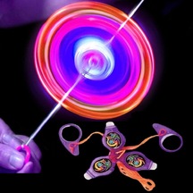 Vıp Renkli Led Işıklı Fırfır Mor Fırfır Yeni Nesil Işıklı Oyuncak Purple A Pull It To Top Spining