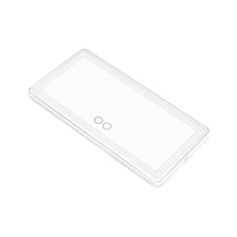 Araba Güneşlik Ayna Usb Şarj Edilebilir Kozmetik Makyaj Aynası 3 Işık Modlu Dokunmatik Ekran - Beyaz