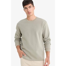 Defacto Regular Fit Bisiklet Yaka Uzun Kollu Body E9688ax25aukh465 Haki