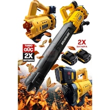 Süper Güçlü 6 Kademeli Çift Akülü Turbolu Yaprak ,çamur,toz,kar Hava Üfleme Makinesi,yaprak Üfleme