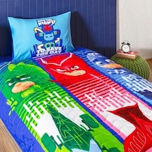 Taç Pj Masks Power Up Standart Pamuk-polyester Nevresim Takımı, Çok Renkli, Tek Kişilik 0