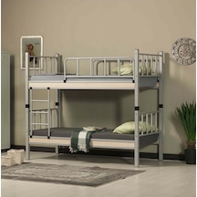 Argimo Yurt Metal Ranza Ve Karyola 90 x 190 Gri