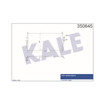 KALE OTO Radyatör 350645 Klima Radyatörü 06- Almera 1.6 16V