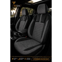 Mercedes Cla 2013+ Uyumlu İnci Serisi Tay Tüyü Füme Siyah Premium Koltuk Kılıfı
