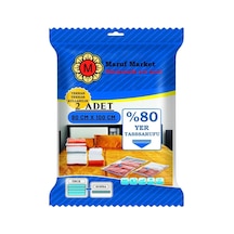 Beyyine Home Yüksek Kaliteli Vakumlu Hurc Xl 2 Adet 80 Cm X 100 Cm - Çevirmeli &amp Mavi Kapak - Vakumlu Hurç