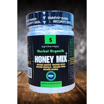 Nurbal Şifa Merkezi Honey Mix 5 Organik Arısütü Polen Propolis Perga Bal 400 G