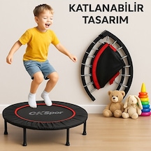 102 Cm 40 Inç Trambolin Metal Yay Mavi Deluxe Trampolin