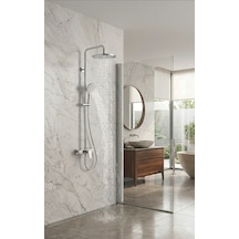 Vitr A Bliss Round 240 Duş Sistemi - Krom A45788 Gri
