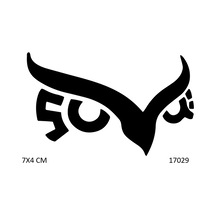 Airbrush Tattoo Keskin Gözler Yapışkanlı Stencil Süsleme Ve Boyama Kalıbı