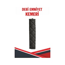 Ford Mondeo Uyumlu Emniyet Kemer Pedi Siyah Deri Siyah Dikişli