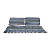 Z Tech Serme Oto Koltuk Kılıfı Minderi, 3 Parça Set, Kilim Dokuma, Mavi-karışık