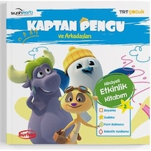 TRT Çocuk-Kaptan Pengu ve Arkadaşları Hikayeli Etkinlik Kitabım - 2 - Reyha Cerit Bala - Burhan Yayıncılık