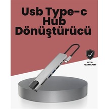 Alüminyum Gövdeli Type C Hdmı & Ethernet Adaptör Tak & Çalıştır Standart