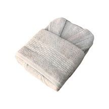 Royam Mevsim %100 Pamuklu Bornoz + Baş Havlusu Taş