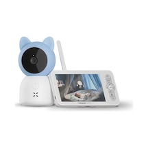 Xenon Smart Bebek Kamerası 3MP 5" Lcd Monitör - Mobil Kontrol - Ninni - Hareket Algılama, Gece Görüş Mavi-x7202 - Mavi