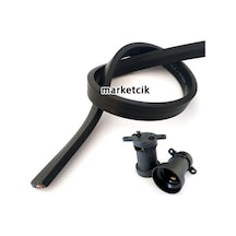 2X1.5 Mm Yassı Ttr Kablo.Tavukçu Seyyar Bahçe Aydınlatma Kablosu
