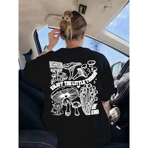 Noıssey Urban Pop Graphic Kadın Tişört Koleksiyonukod 5607 Siyah
