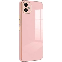 Mey İthalat Samsung Uyumlu Galaxy A05 Kılıf Volet Silikon - Pembe