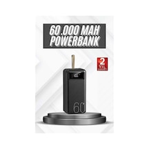 Hızlı Şarj 4 Çıkışlı Powerbank 60.000 Mah Taşınabilir Dijital Göstergeli Siyah 53168922