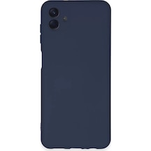 Newface Samsung Uyumlu,  Galaxy A04e Kılıf Nano İçi Kadife Silikon - Lacivert