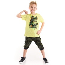 Mushi Kaşif Kurt Erkek Çocuk T-Shirt Kapri Takım
