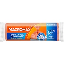 Macromax Extra Güçlü Çöp Torbası Orta Boy 15'li