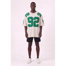 Blow Up 92 Krem Oversize Erkek T-shirt 142913 SİYAH