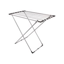 Gri Katlanabilir Çamaşır Kurutmalığı Kompakt Ve Dayanıklı Metal Gövdeli Kurutma Askısı Banyo, Balkon Genel