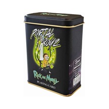 Space Rick And Morty İskambil Kağıdı Metal Kutulu İk-380399