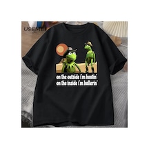 Tarzsokak Dışarıda Ben Hootin Kurbağa T-shirt Komik Meme T Shirt O Boyun Grafik T Shirt Erkek Giyim Har 2945 Çok Renkli
