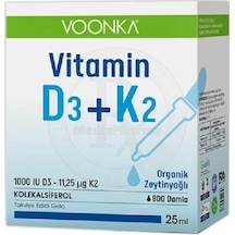 Voonka Vitamin D3 K2 Damla 25 Ml