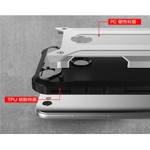 Noktaks - Xiaomi Uyumlu Xiaomi Redmi Note 5a - Kılıf Çift Katman Zırh Tank Crash Military Kapak - Siyah T2474 Siyah