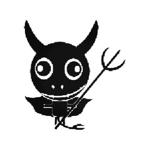 Sy Devil Sticker Araba Oto Arma Duvar Çıkartma 20 Cm