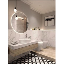 Dedeler Dekor 80 Cm Ledli Yuvarlak Ayna