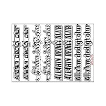 A5 Sticker 038 Tek Paket Çoklu Sticker Standart
