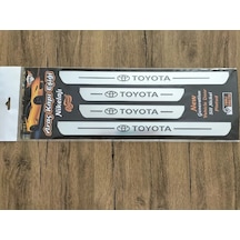 Toyota Uyumlu Özel Kapı Eşik Yazısı Krom