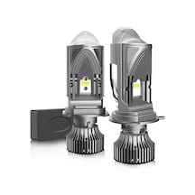 Led Far Ampulü Beyaz H4 50w 12v-60v 22000lm Csp Chip Lens / Laam979-1