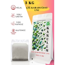 Kakulem Glutensiz Çiğ Karabuğday Unu 3 Kg