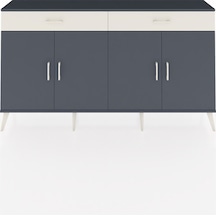 Arges Konsol 4 Raflı 2 Çekmeceli 4 Kapaklı 176x30x99 Antrasit-ant Antrasit-antrasit/aytaşı