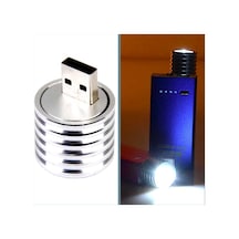 Omeniv Usb El Feneri Led Lamba Işıldak Outdoor Laptop Oto Kamp Gümüş