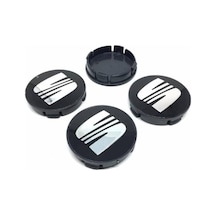 Jant Göbeği Seat 65/62 62Mm Yuva 4'Lü Set Siyah